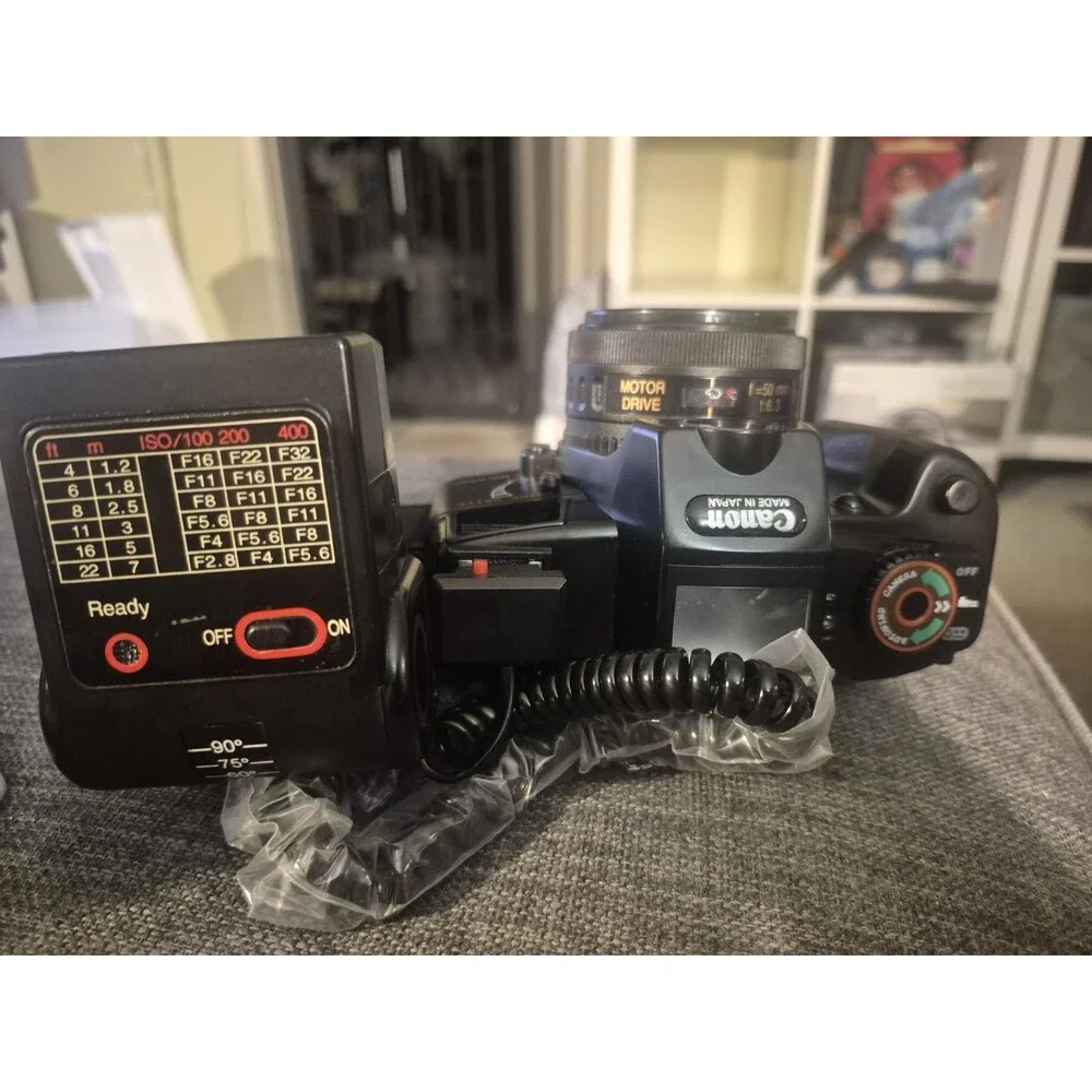 Canon Nokina NK-8080 Motor Drive Red Eye Reduction w/Bag Tested and Working.